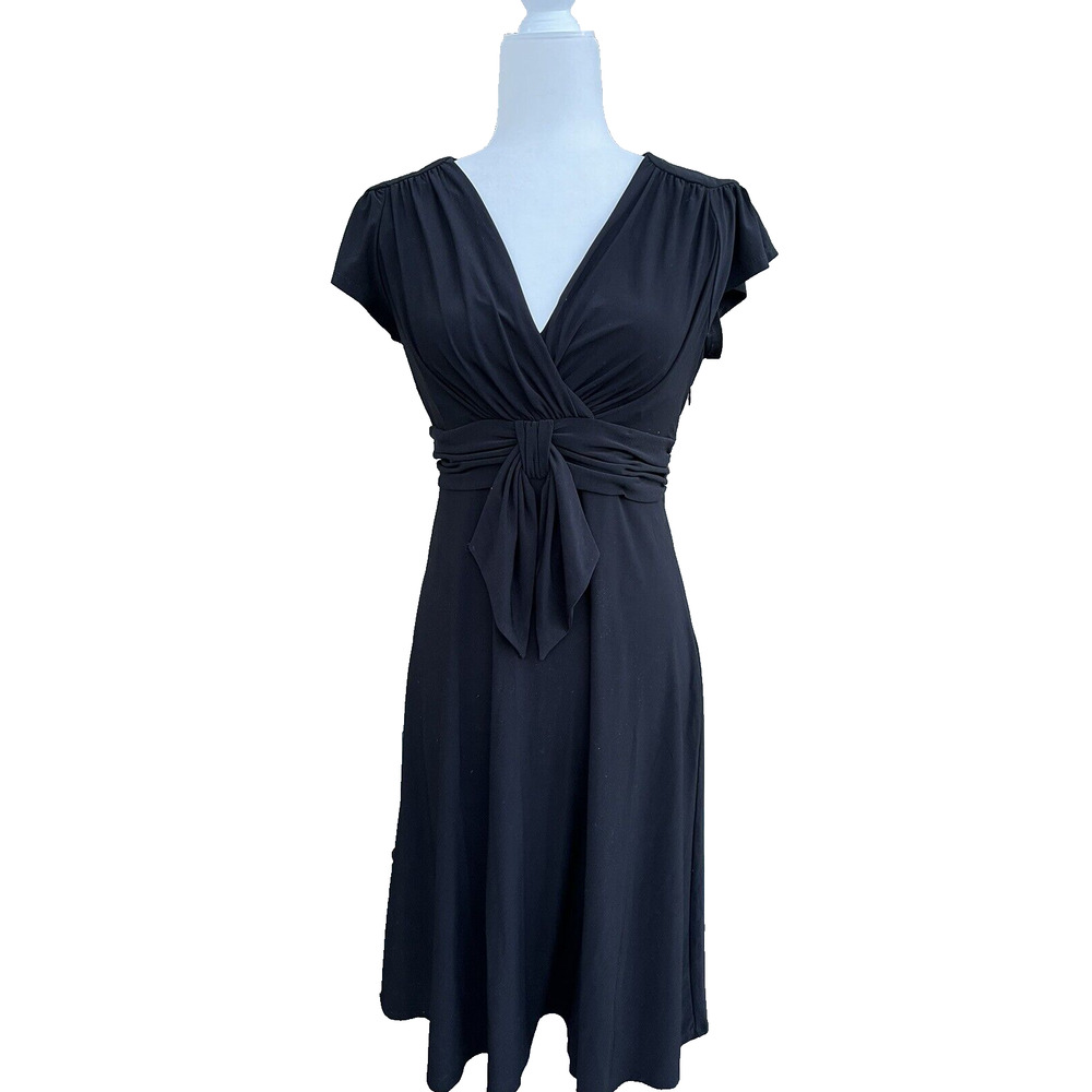 Evan-Picone sleeveless fit flare dress size 6 made in Vietnam A000276